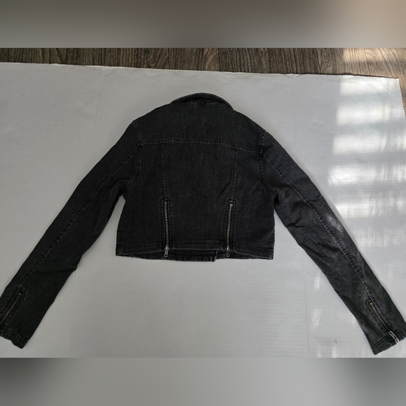 Free People Charcoal Jean Jacket - Picture 9 of 13